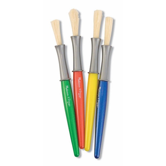 Melissa & Doug Large Paint Brush Set With 4 Kids' Paint Brushes