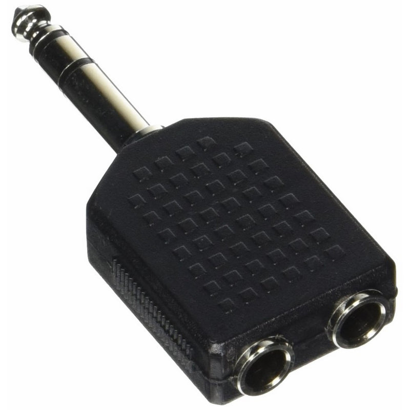 C2G/Cables to Go 40644 6.3mm Stereo Male to Dual 6.3mm Stereo Female Adapter (Black)