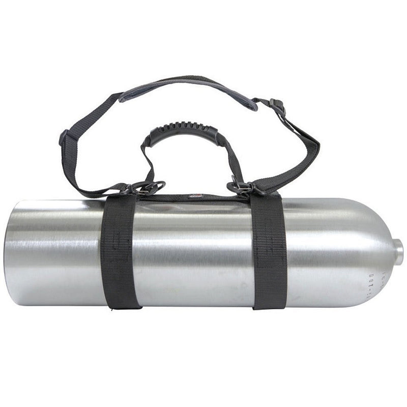 XS Scuba Deluxe Tank Carrier with Shoulder Strap, Black