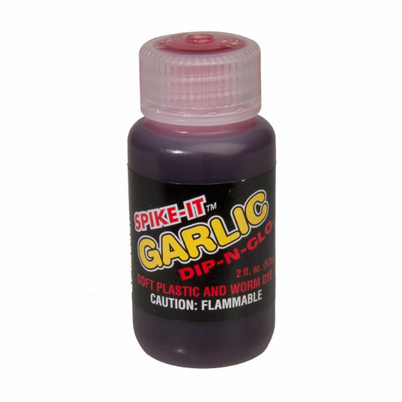 Spike It 03009C Dip N Glo Worm Dye Garlic, 2 Ounce, Fire Red/Red