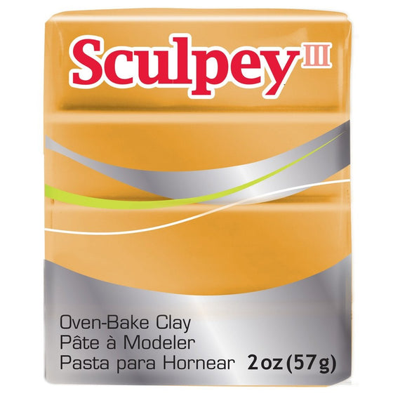 Sculpey III Polymer Clay 2 Ounces-Gold