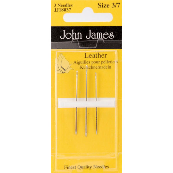 Colonial Needle Leather Hand Needles-Assorted 3/Pkg