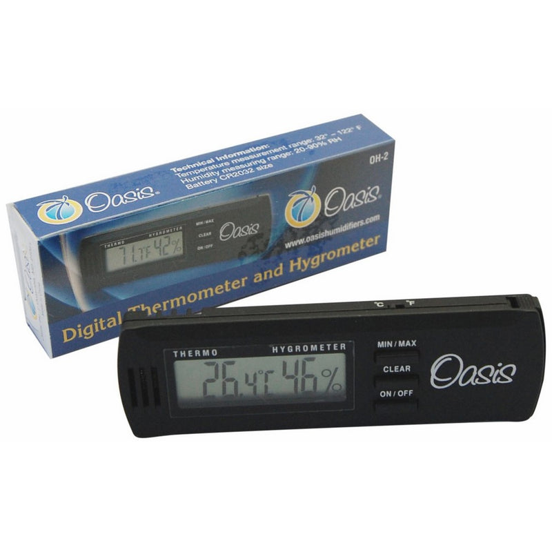Oasis OH-2 Digital Hygrometer w/clip
