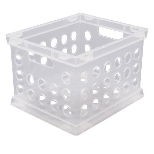 Sterilite 16958612 Mini Crate, Clear, 12-Pack