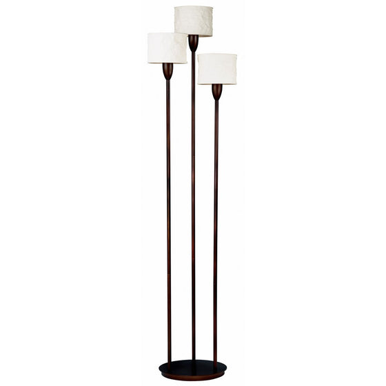 Kenroy Home 30673ORB 3 Light Crush Torchiere, Oil Rubbed Bronze