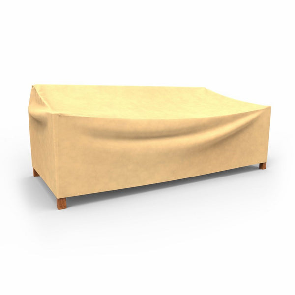 Budge All-Seasons Outdoor Patio Loveseat Cover, Large (Tan)