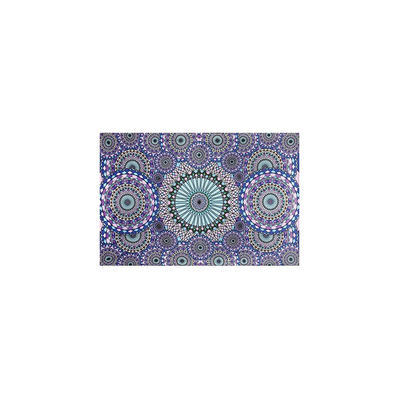 Sunshine Joy 3D Geometric Rings Tapestry Tablecloth Beach Sheet 60x90 Inches - Ring Of Water