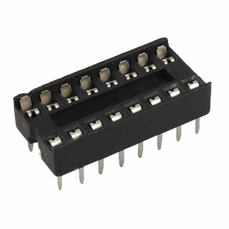 Uxcell a11090300ux0244 30 Pcs 16 Pin 2.54mm DIP IC Socket Solder Type Adaptors.