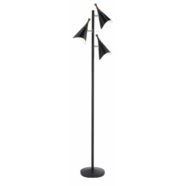 Adesso 3236-01 Draper Tree Lamp, Black