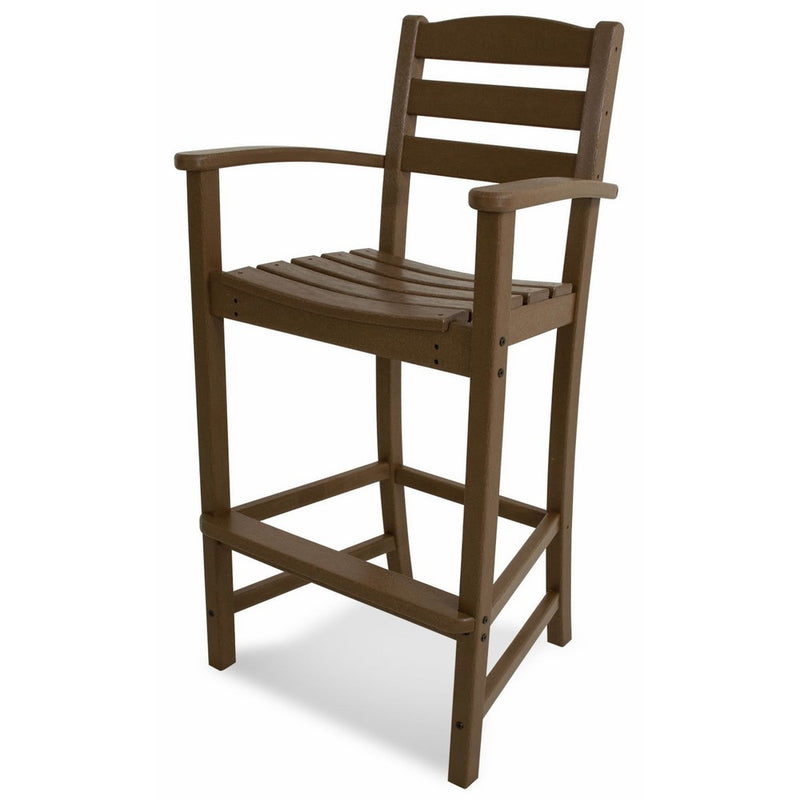 POLYWOOD TD202TE La Casa Café Bar Arm Chair, Teak