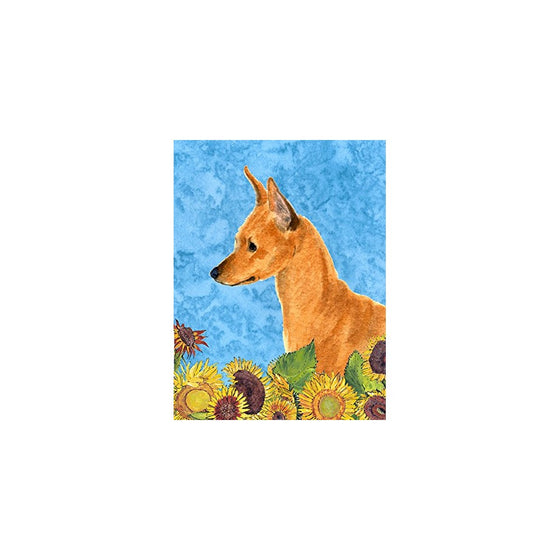 Caroline's Treasures SS4235GF Min Pin Flag, Small, Multicolor