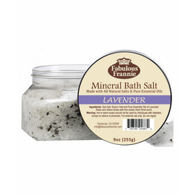 Lavender Therapeuic Mineral Bath Salt - 9Oz Made With Pure Essential Oils