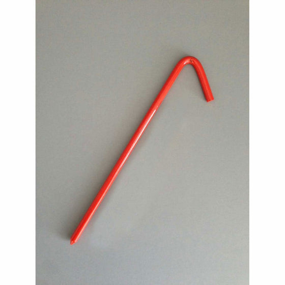 Mini Tarp Hook Stake, 10", Orange