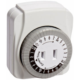 POWER ZONE TNI24111 1 Outlet 24 Hour Pass Thru Outlet Indoor Timer Pass
