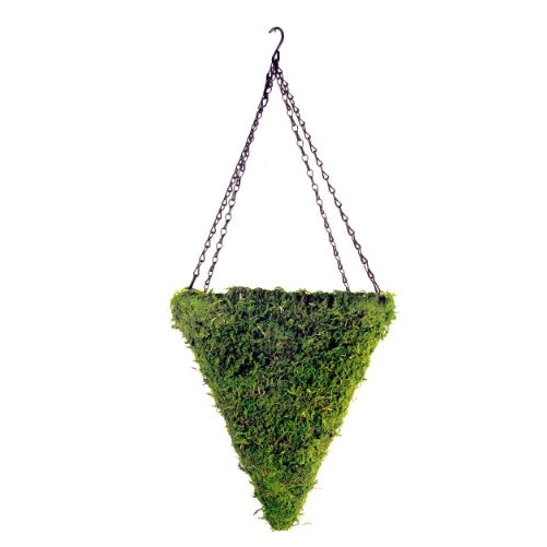 SuperMoss (29280) MossWeave Hanging Basket - Cone, Fresh Green, Large (12.5")