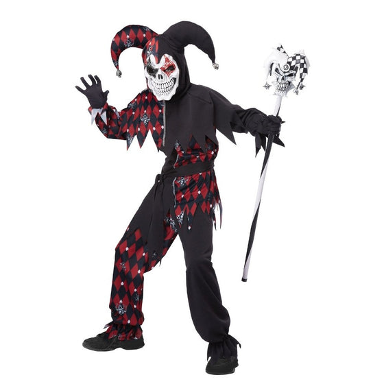 California Costumes Sinister Jester Costume, One Color, 6-8