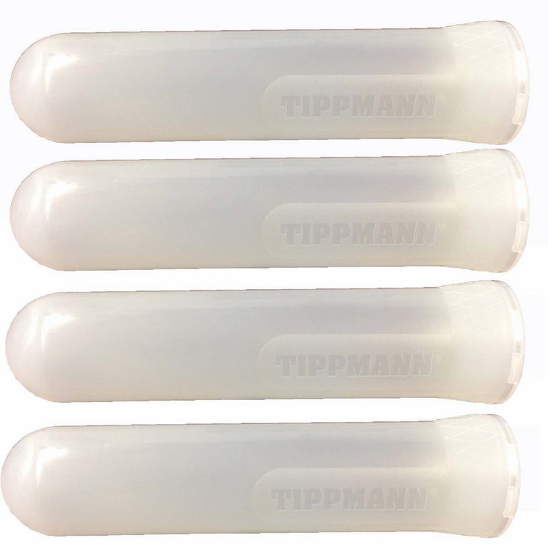 Tippmann Paintball Heavy Duty 140 Round Guppy Pods, Clear, Pack of 4