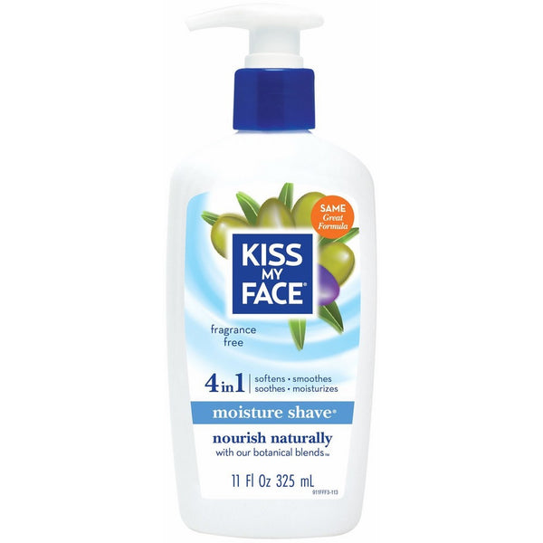 Kiss My Face Fragrance Free Moisture Shave, 11 fl oz