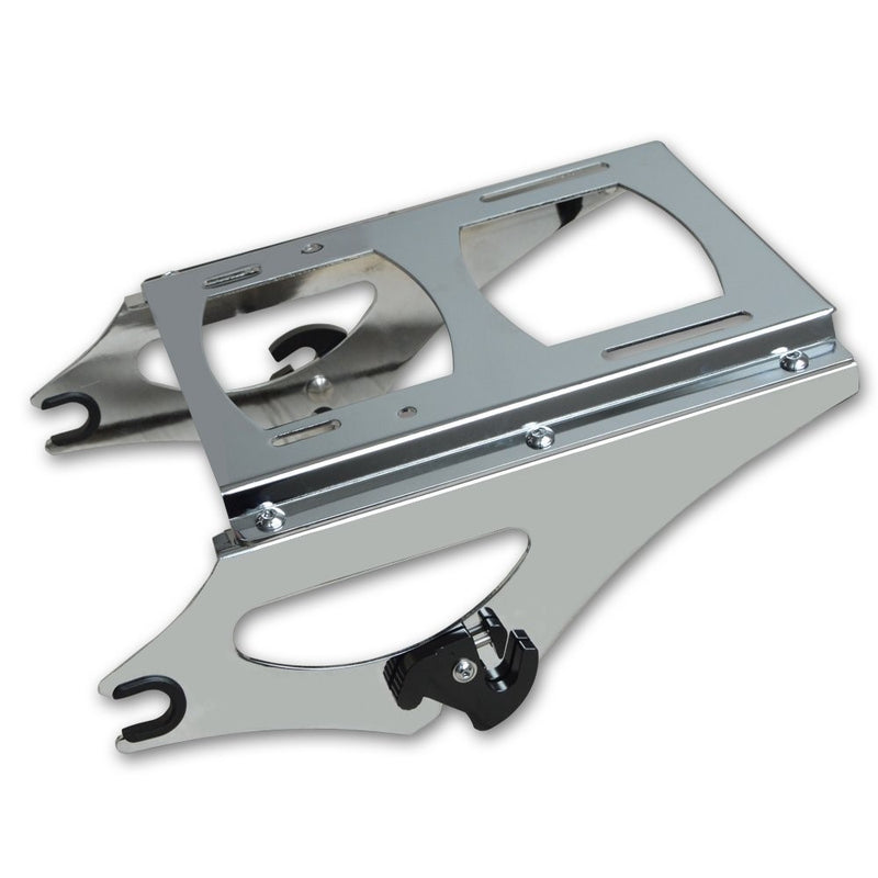 ECOTRIC Chrome Detachable 2 Up Tour Pak Pack Mounting Rack for Harley Touring 2009-2013