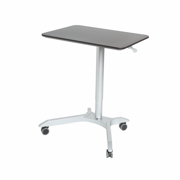 Seville Classics AIRLIFT XL Pneumatic Sit-Stand Mobile Desk Cart, Height-Adjustable from 27.1 to 41.9, Espresso