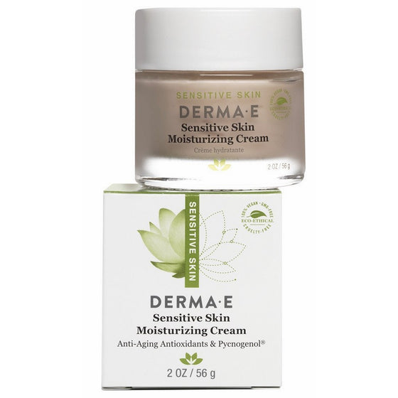 DERMA E Sensitive Skin Moisturizing Cream with Pycnogenol Vitamins A, C and E 2oz