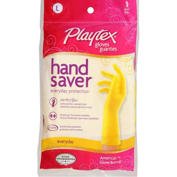 Playtex HandSaver Gloves Everyday Protection Large, 1 Pair