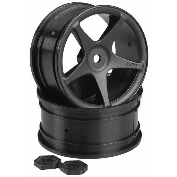 HPI Racing 3696 SS Wheel (Set of 2), 26mm, Black