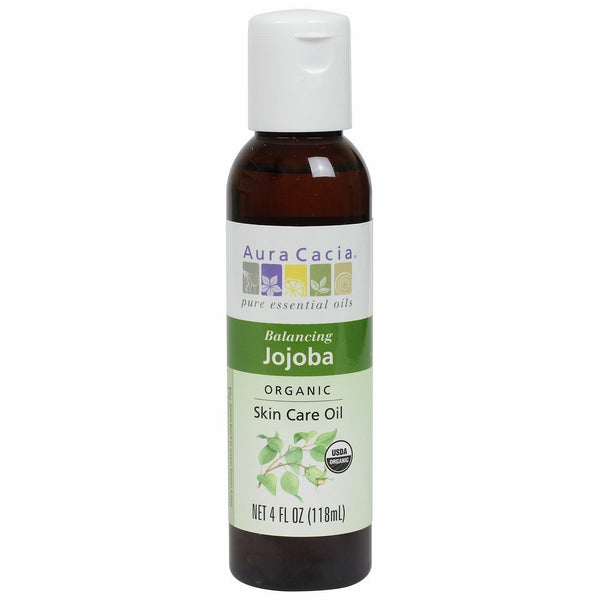 Aura Cacia Organic Skin Care Oil, Balancing Jojoba, 4 Fluid Ounce