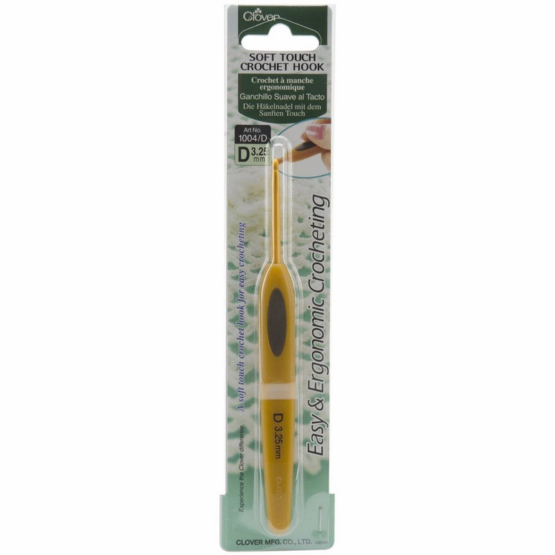 Clover Soft Touch 3.25-mm Crochet Hooks, Size D