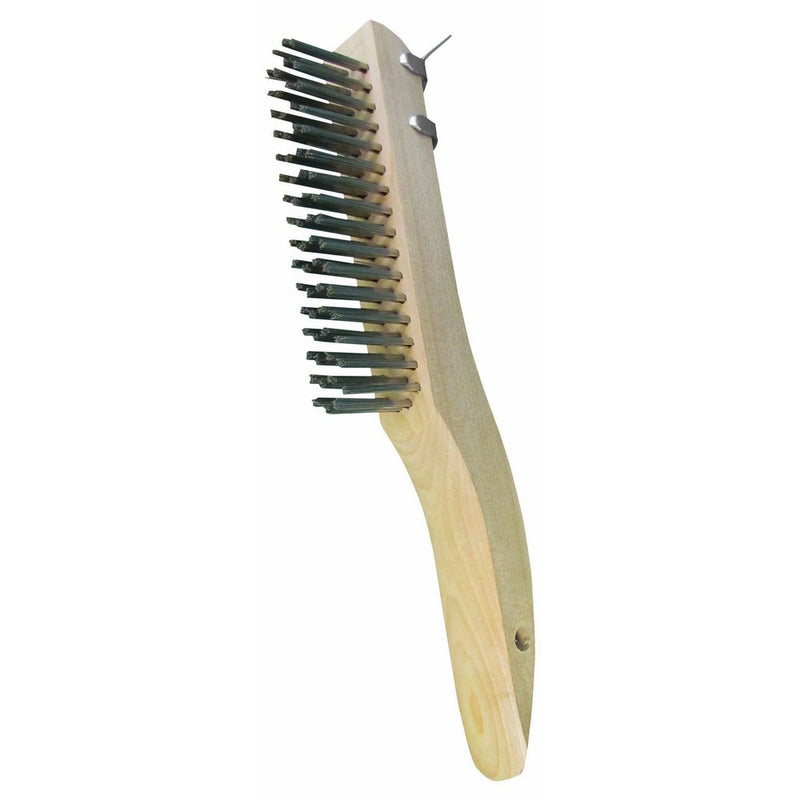 Star brite Stainless Steel Bristle Utility Brush With Scrapper