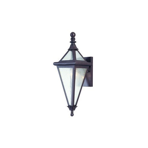 Troy Lighting BCD8997OR Geneva Collection 1-Light Exterior Wall Lantern, Old Rust Finish with Clear Seeded Glass