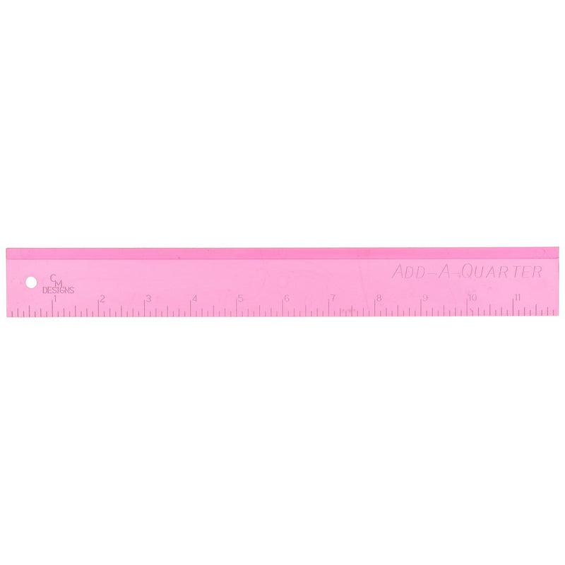 CM Designs CMD12PINK Ruler Add-A-Quarter Pink Pack, 12"