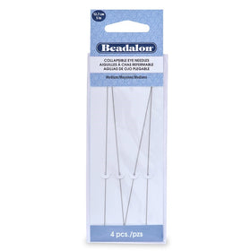 Beadalon Collapsible Eye Needles 5-Inch Medium 4 Pack
