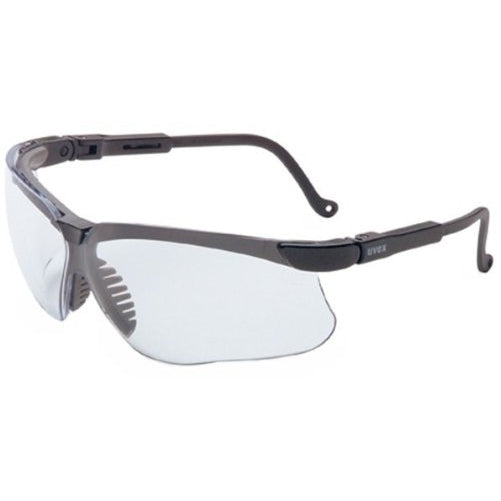 Uvex S3200X Genesis Safety Eyewear, Black Frame, Clear UV Extreme Anti-Fog Lens