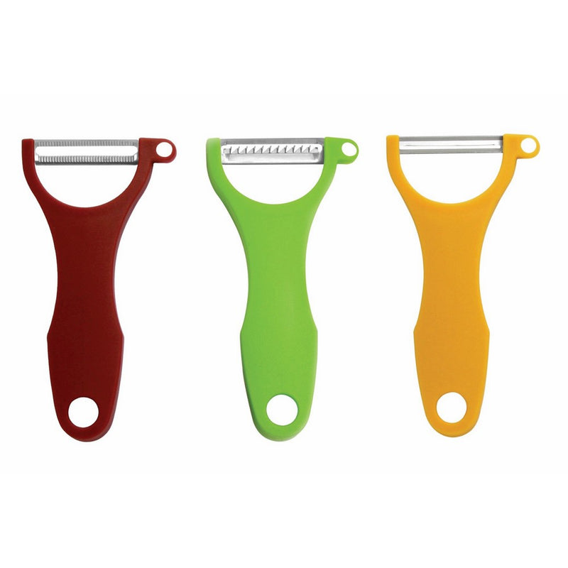 Swissmar Swiss Trio Peeler Set, Brown, Green and Yellow