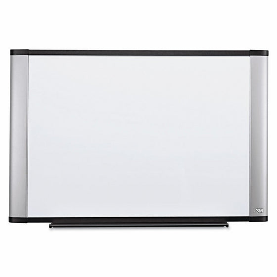 3M Dry Erase Board, Melamine, Wide Screen Style Aluminum Frame, 96 Inches x 48 Inches (M9648A)