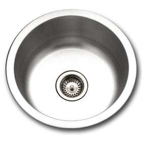 Houzer SCF-1830-1 Hospitality Series Topmount Stainless Steel Round Bar/Prep Sink
