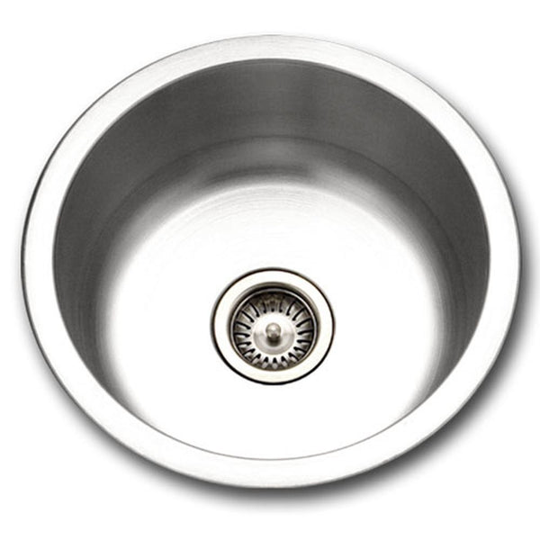 Houzer SCF-1830-1 Hospitality Series Topmount Stainless Steel Round Bar/Prep Sink
