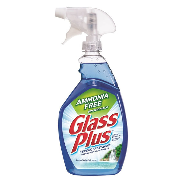 Glass Plus Glass Cleaner, 32 fl oz Bottle, Multi-Surface Glass Cleaner