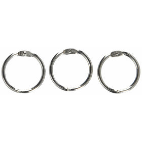 S.P. Richards Company Book Ring, 1-Inch Diameter, 100 per Box, Silver (SPR01436)