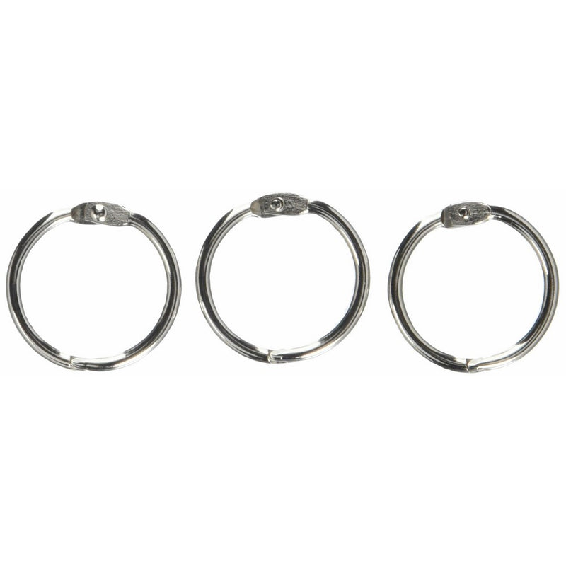 S.P. Richards Company Book Ring, 1-Inch Diameter, 100 per Box, Silver (SPR01436)