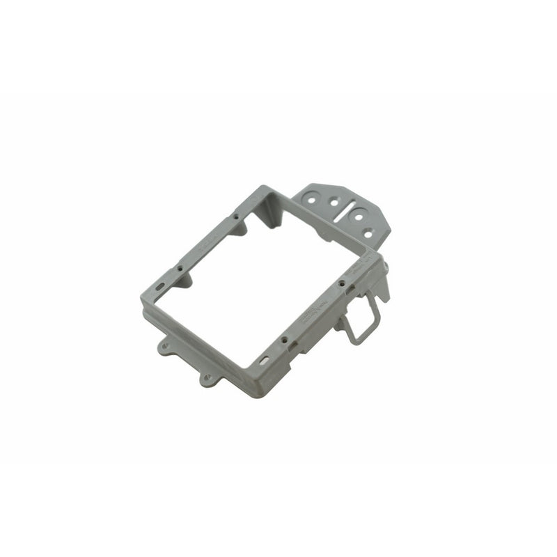 Legrand - On-Q AC100902 Two Gang Low Voltage Bracket, Face Mount, Gray