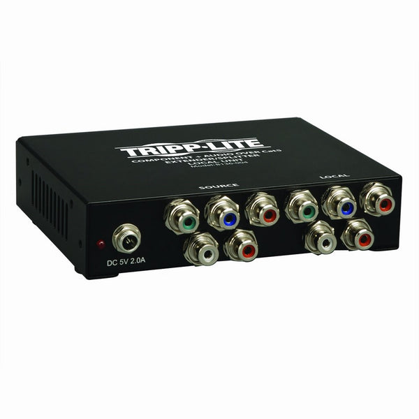 Tripp Lite 4-Port Component Video with Stereo Audio Over Cat5/Cat6 Extender Splitter, Transmitter (B136-004)