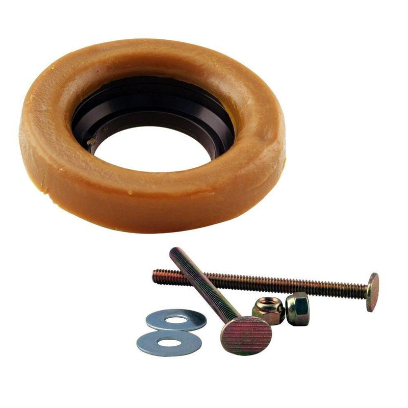 Westbrass D6033-40 Thick Wax Ring Gasket for Toilet Bowel, includes Flange and Closet Bolts