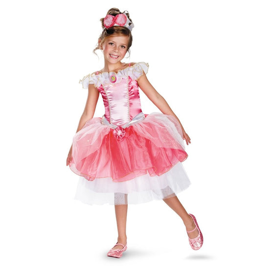 Disguise Girl's Disney Sleeping Beauty Aurora Tutu Prestige Costume, 4-6X