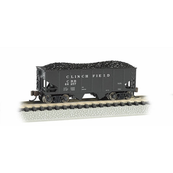 Bachmann Industries USRA 55-Ton 2-Bay Hopper Clinchfield Train Car, N Scale