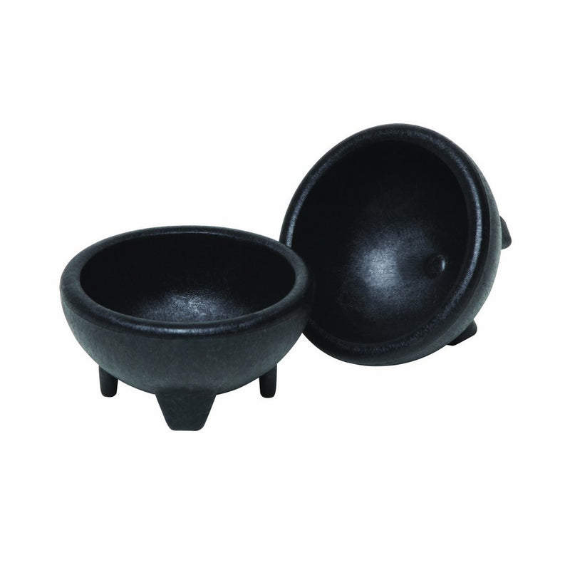 Origins Mexican Origins 120-25 Molcajete Salsa Bowls, Black, Set of 2