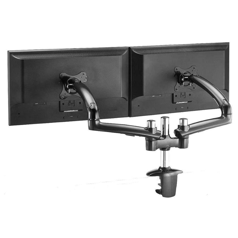 Cotytech Expandable Dual Desk Mount Spring Arm Clamp Base - Dark Gray (DM-GMD12-C)
