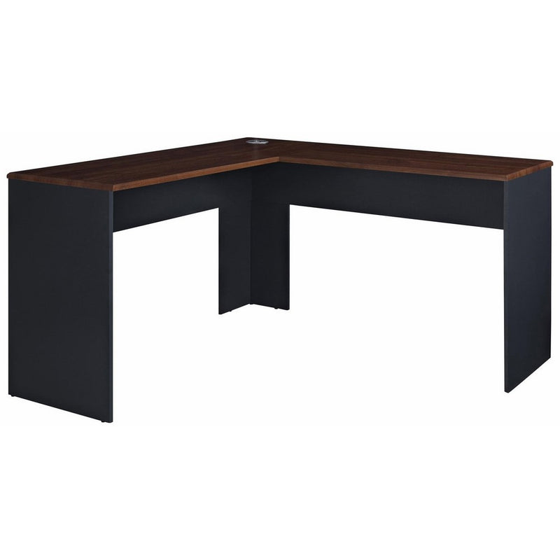 Ameriwood Home The Works L-Shaped Desk, Cherry