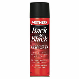 Mothers 06110 Back-to-Black Trim & Plastic Restorer Aerosol, 10 oz.